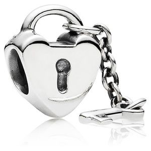 Authentic Pandora key to my heart charm